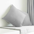 thumbnail image 3 of Gray Striped Pillow Covers 18x18 Inch Decorative Throw Pillow Cover, Modern Minimalist Vertical Stripes Lines Sofa Pillowcases Accent Cushion Case Home Decor Bedroom Living Room, 3 of 6