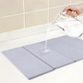 thumbnail image 3 of REGALWOVEN Foldable Diatomaceous Stone Dish Drying Mat, Quick Dry Dish Drying Mats for Kitchen Counter, Dishes, and Utensils Gray 22.8*15.4 inch, 3 of 6