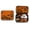 Orange, variant on QIUXUJ - 10cm Vintage Witch Bedroom Mini Halloween Diorama Tin Gift Set, Jack-O-Lantern Printed Blanket Plush Ghost Miniature Kit, Compact Portable Ornament for Halloween Party Favor (C)
