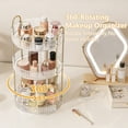 thumbnail image 5 of Asnews 360° Rotating Makeup Organizer, 3 Tier Adjustable Perfume Organizer for Dresser, Multi-Function Spinning Cosmetics Skincare Storage for Bedroom, Dresser, Countertop (Clear, 3 Tier), 5 of 9