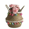 thumbnail image 3 of FNGZ Flower Pots Clearance Seagrass Wicker Basket Flower Pot Folding Basket Storage Basket Decoration, 3 of 5