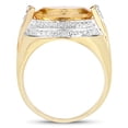 thumbnail image 2 of 4.57 Carat Genuine Citrine and White Topaz .925 Sterling Silver Ring QJ Model, 2 of 3