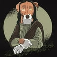 thumbnail image 3 of CafePress - Mona Lisa Dog T Shirt - Women's Traditional Fit Dark T-Shirt, 3 of 4