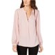 thumbnail image 1 of INC Blusa con cuello dividido para mujer, rosa, pequeña, 1 of 1