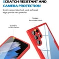 thumbnail image 5 of Allytech for Samsung Galaxy S22 Ultra 5G 6.8" 2022 Case with Built-in Screen Protector, Dual Layer Full Body Hybrid Scratch Resistant Anti-Slip Hard Acrylic Back Case for Galaxy S22 Ultra, Blue, 5 of 9