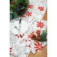 thumbnail image 4 of Poinsettia Christmas Printed Christmas Winter Napkin, 4 of 6