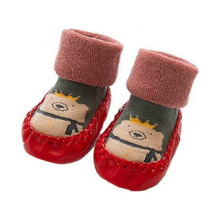 

Baby Boys Girls Cartoon Ears Floor Socks Non Slip Baby Step Shoes Socks