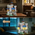thumbnail image 3 of Medieval Castle Building Sets , Medieval Architecture Set with Light, Collectible Model or Home Office Decor, Street View House Building Kits 66006, 3 of 7