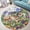 Italian Villa, variant on Round Area Rug, Dragonfly4 Non-Slip Floor Mat, Soft Washable Carpet for Living Room Bedroom Decor 39 Inch