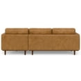 thumbnail image 6 of Simpli HomeMorrison Mid Century Right Sectional 102 inch Wide Sofa Sectional in Sienna Genuine Leather, 6 of 19
