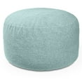 thumbnail image 2 of Jaxx Saxx Shearling Faux-Lamb 4 Ft Large Round Bean Bag, Mineral Green, 2 of 4