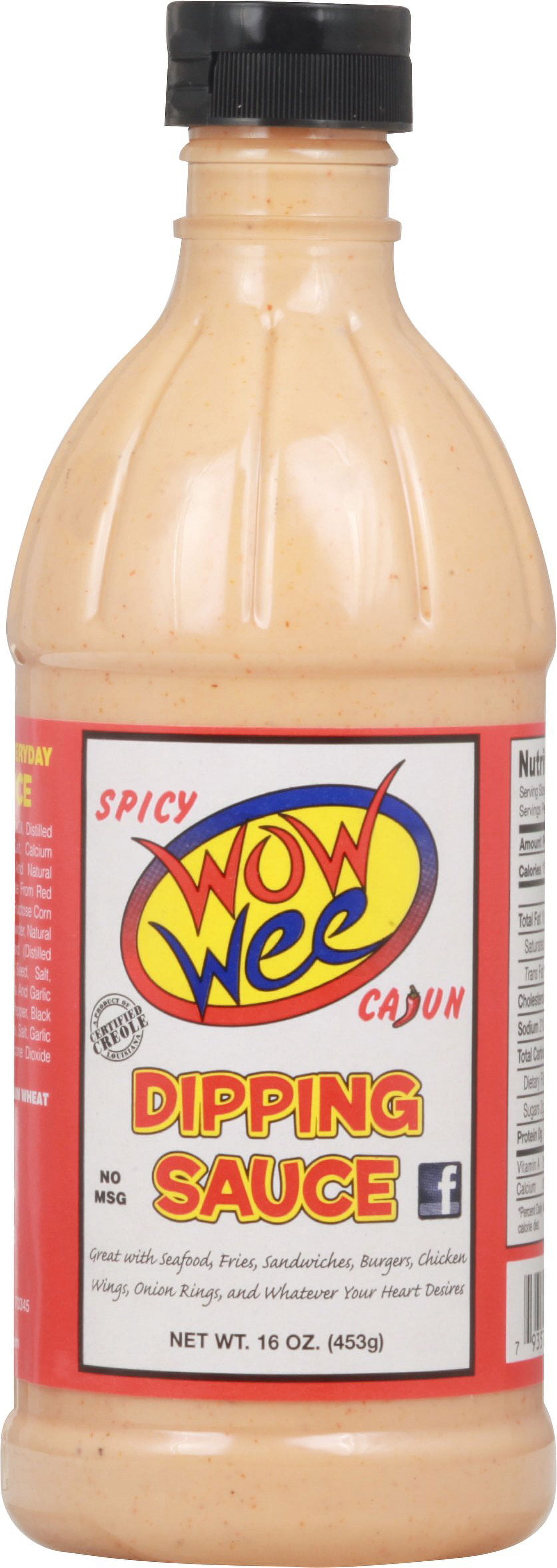 Wow Wee Cajun Dipping Sauce Spicy, 16 OZ