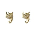 thumbnail image 3 of Wweixi Coat Hooks Easy To Install And Wide Application For Added In Daily Life Gold (rhino) 2Set, 3 of 6