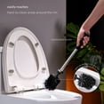 thumbnail image 4 of simpletome Toilet Brush with Quick Dry Holder, More Efficient Bristles, Stainless Steel+ABS (Nylon Bristles,Black), 4 of 9