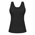 thumbnail image 5 of Women Thermal Tank Tops Thermal Fleece Lined Underwear Tops Warm Thermal Shirts Thermal Vest Sleeveless Camis Black XL, 5 of 6