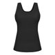 thumbnail image 5 of Ropa interior térmica para mujer, color sólido, cuello en U con cojín en el pecho, hilo, sin mangas, ropa interior de poliéster para mujer, 5 of 6