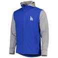 thumbnail image 2 of Men's Dunbrooke Royal/Heather Gray Los Angeles Dodgers Alpha Full-Zip Jacket, 2 of 4