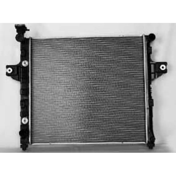 New Radiator Assembly Compatible With Jeep Grand Cherokee 4.0L L6 3956CC 241 242 CID 2631 1999-2002 2003 2004 By Part Numbers 52079428AD 2631 CH3010309 22632509 CU2262