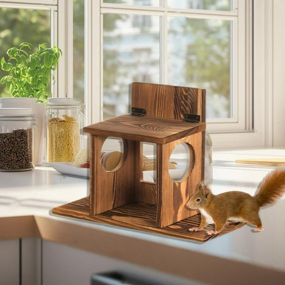 colaxi Squirrel -Feeder -Ieichhornchen -Feeder Box Squirrel -feeding Stations for Cleaning Outdoors to Decoration Versatile for House