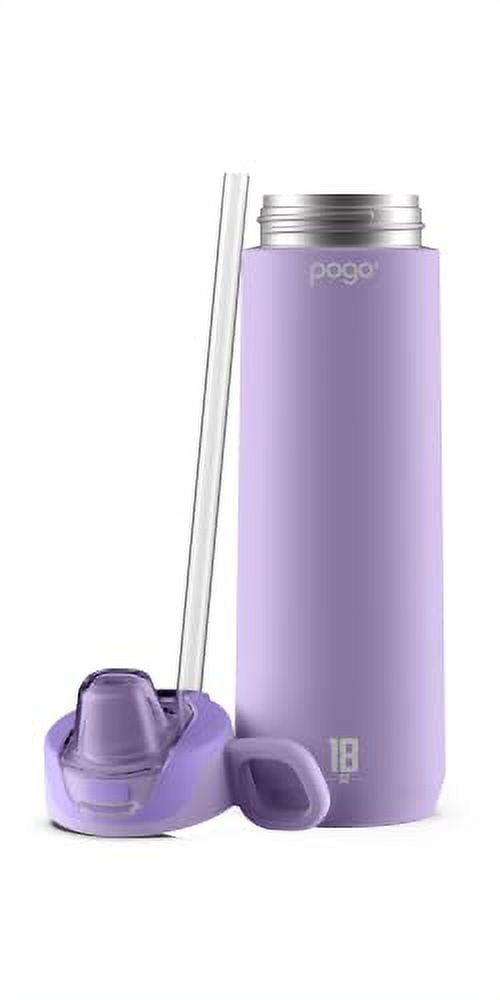 Pogo Insulated Stainless Steel Water Bottle, 20 Oz, Pink