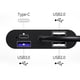 thumbnail image 2 of Concentrador usb, Adaptador usb, Concentrador 8 en un con VGA 1080P, 4K, Puerto USB 3.0, Puerto de carga PD, Lector de tarjetas, Puerto shamjiam Adaptador de Dongle Hub USB C, 2 of 9