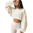 thumbnail image 1 of Sudaderas de Larga con Globo para Mujer, Sudaderas , Cuello Redondo Extragrande Albaricoque XS, 1 of 9