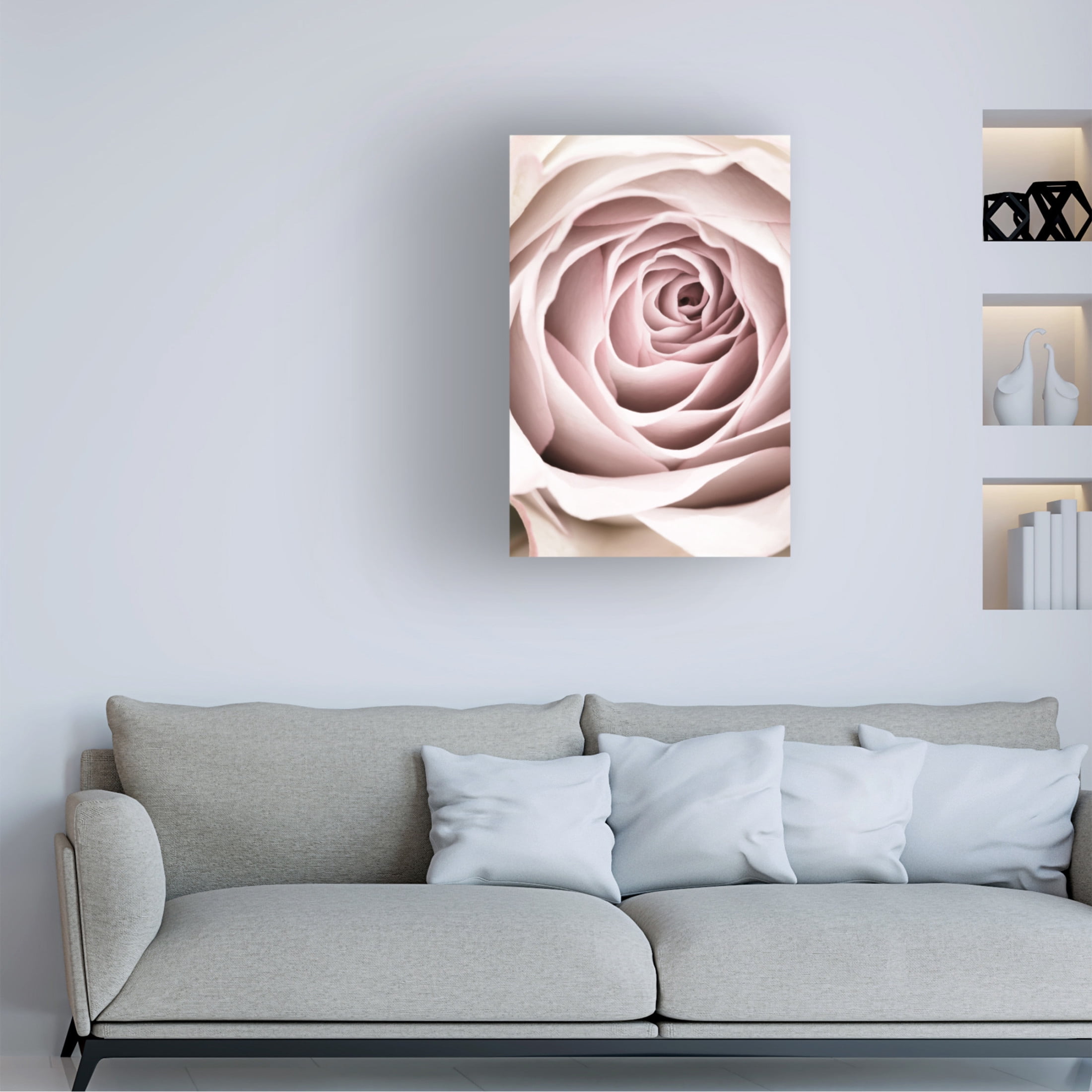 Trademark Fine Art Pictufy Studio Pink Rose No 03 Canvas Wall Art
