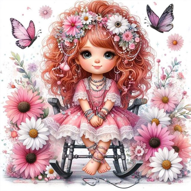 5D DIY Kit para Niña Del Arte Artesanal 30x30cm