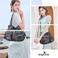 thumbnail image 6 of Purses and Handbags Women Tote Shoulder Top Handle Satchel Hobo Bags Fashion Washed Leather Purse…, 6 of 6