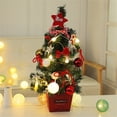 thumbnail image 3 of 1 Set LED Beautiful Handmade Mini Christmas Tree Aesthetic Elegant PVC Christmas Tree Model for Home, 3 of 9