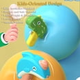 thumbnail image 4 of Juguete de pistola de agua de dibujos animados, adorable dinosaurio de bañera, minipistola de agua de dibujos animados, juguete de playa para exteriores para luchar contra el agua (delfín), 4 of 4