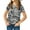Gray, variant on Langwyqu Short Sleeved Kids Camouflage Print Cross T-Shirt Children Girls Tops