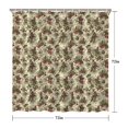 thumbnail image 5 of Beige Christmas Pine Cone Pattern Shower Curtain 72"x72" ,Bathroom Decorative Shower Curtains Set with 12 Hooks,Modern Waterproof Washable Shower Curtain, 5 of 6
