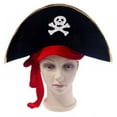 thumbnail image 3 of Catlerio Halloween Pirate Skull & Crossbones Sea Ship Captain Hat Cap Choose, 3 of 4