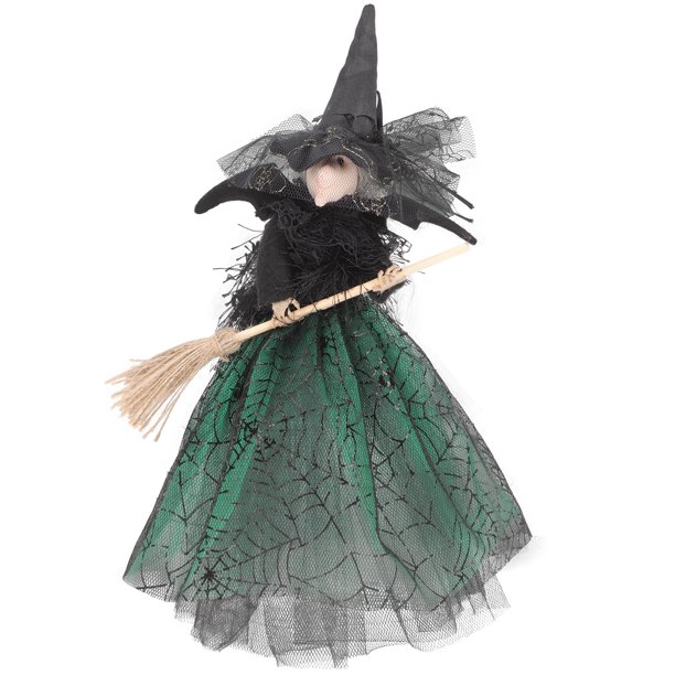 Decoración decorativa de halloween desgaste de desgaste decoración de brujas de escritorio de escritorio muñeca halloween accesorio