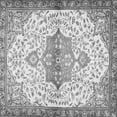thumbnail image 1 of Ahgly Company Indoor Square Medallion Gray Traditional Area Rugs, 6' Square, 1 of 1
