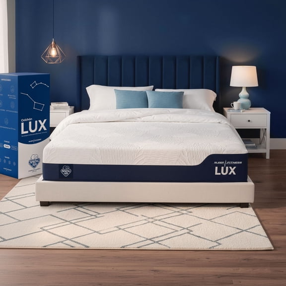 Colchón King Size En Caja Spring Air Lux, Tecnología Lumbar Relief