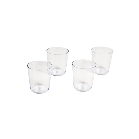 Tritan Simple Drinkware Set - Clear - 15.9 oz - Set of 4