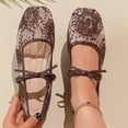thumbnail image 5 of Shoes for Women Embroidery Lace Mesh Breathable Ballet Flats Casual Slip On Sneakers Hiking Soft Fashion Shoes, 5 of 5