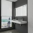 thumbnail image 3 of Cowrie 14" Round Decorative Vessel Black Glass Sinks With 60" White Base, 3 of 7