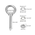 thumbnail image 2 of Lifting Eye Bolt 2 Sets M4x25mm Eye Bolt with Nut Washer 304 Stainless Steel Shoulder Lifting Ring Eye Bolt, 2 of 6