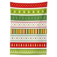 thumbnail image 3 of Ambesonne Christmas Tablecloth Rectangular Table Cover, Traditional Borders, 60"x84", Lime Green Yellow Red, 3 of 4