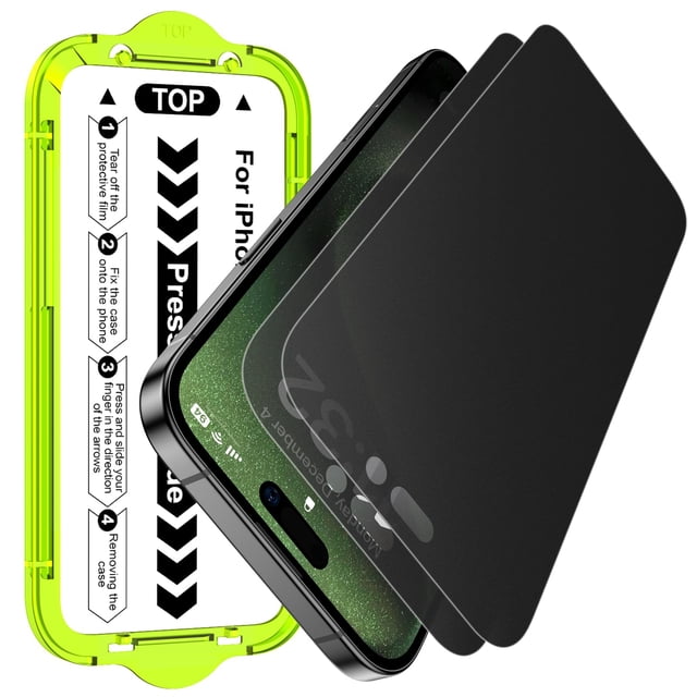 Protector de Pantalla Esanik Vidrio Mate con Privacidad para iPhone 15 Pro