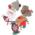 thumbnail image 1 of Broche de Navidad Pin Reno Muñeco de nieve Papá Noel Broche Pin Felpa Navidad Pecho Navidad Fiesta Favor Navidad Media Stuffers6pcs), 1 of 5