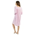 thumbnail image 3 of Casual Nights Women's Square Neck Long Sleeve Floral Nightgown, 3 of 5