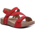 thumbnail image 1 of Josef Seibel Tonga 53 Women's Strappy Sandal With Slight Wedge In Red Size 10, 1 of 6