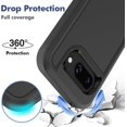 thumbnail image 3 of JZWAL-for Google Pixel 9A Heavy Duty Case with One Screen Protector, Shockproof Protective Drop Protection Phone Case Full Body Protection Hard Case,Black, 3 of 4