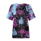 thumbnail image 5 of Fiudx Tops para Mujer Camiseta Informal de Manga Corta con Cuello Redondo a La Moda para Mujer, 5 of 5