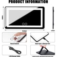 thumbnail image 4 of Car Sun Visor Vanity Mirror Rechargeable Led Light Car Visor Mirror with Lighting Modes Travel Makeup Mirror with Dimmable Touch Screen for Car Truck SUV Rear View Mirror (), 4 of 9