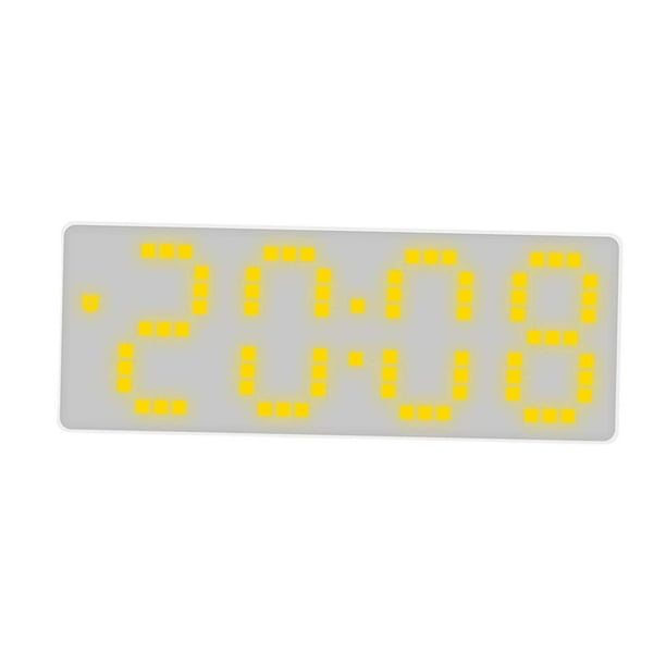 Reloj Despertador Digital con Luces Nocturnas Reloj de Escritorio Amarillo BLESIY Despertador